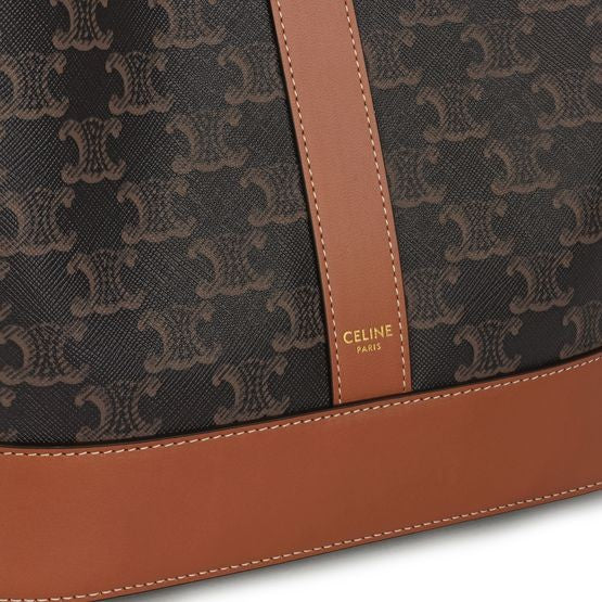 CELINE Medium bucket bag in Triomphe canvas - Image 4