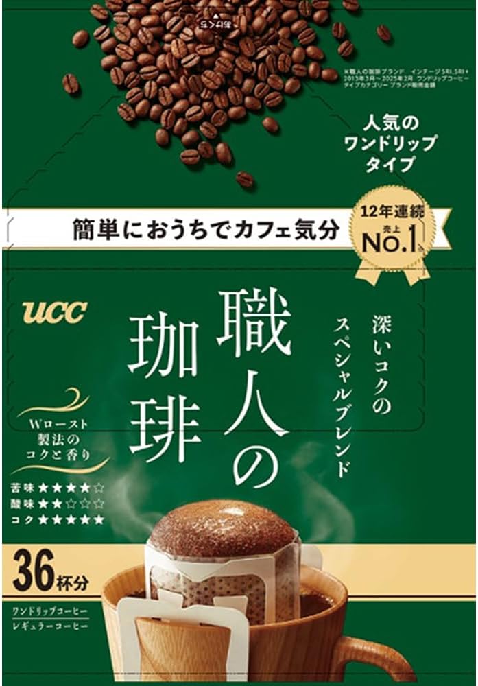 UCC 職人の珈琲ワンドリップ深いコクのスペシャルブレンド 36パック×3個