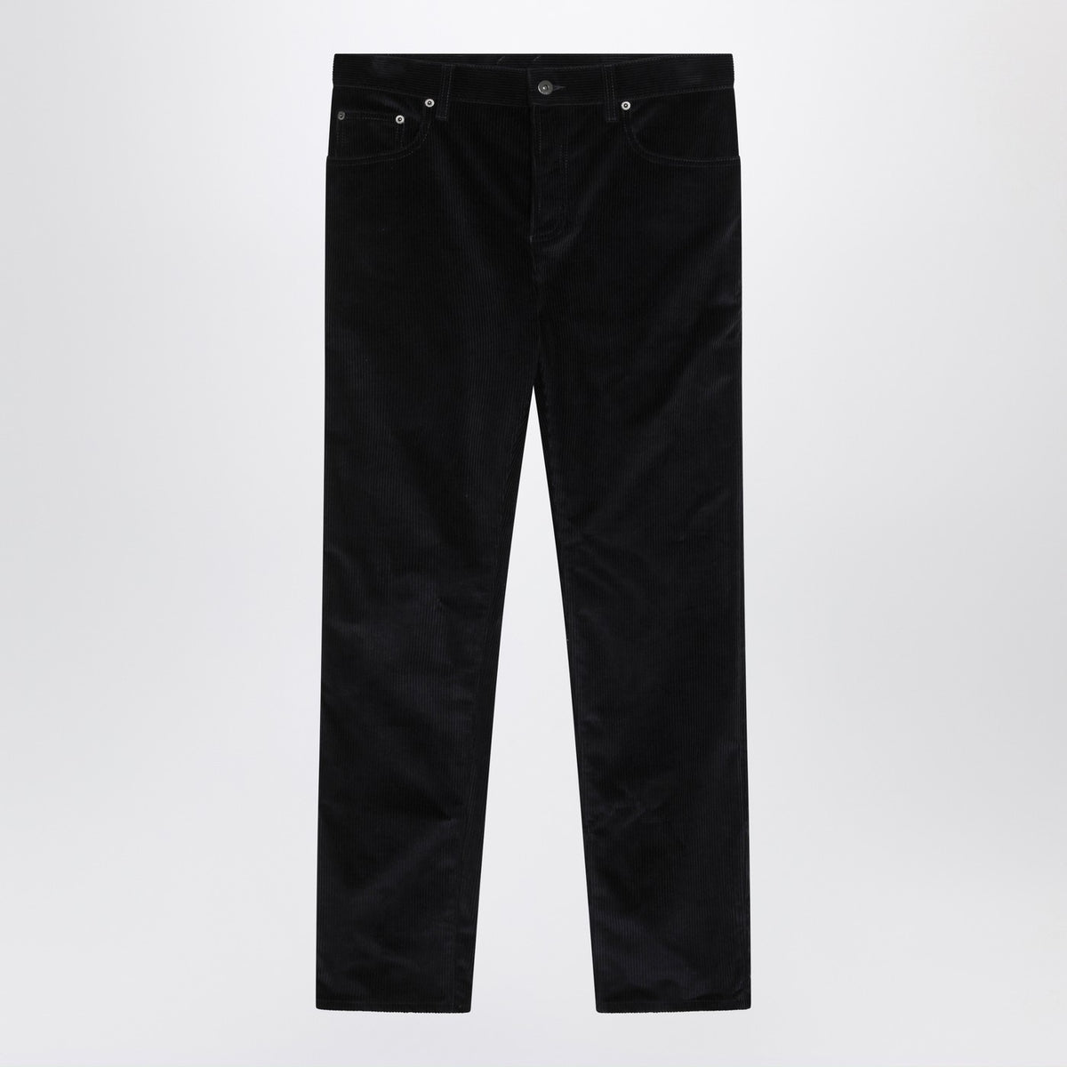 Burberry バーバリー ダークブルー コットン コーデュロイ トラウザーズ - Image 4