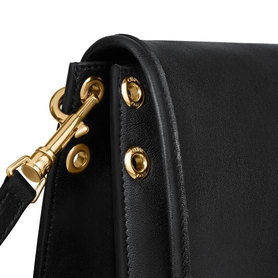 CELINE Soft Triomphe besace in supple shiny lambskin - Image 4