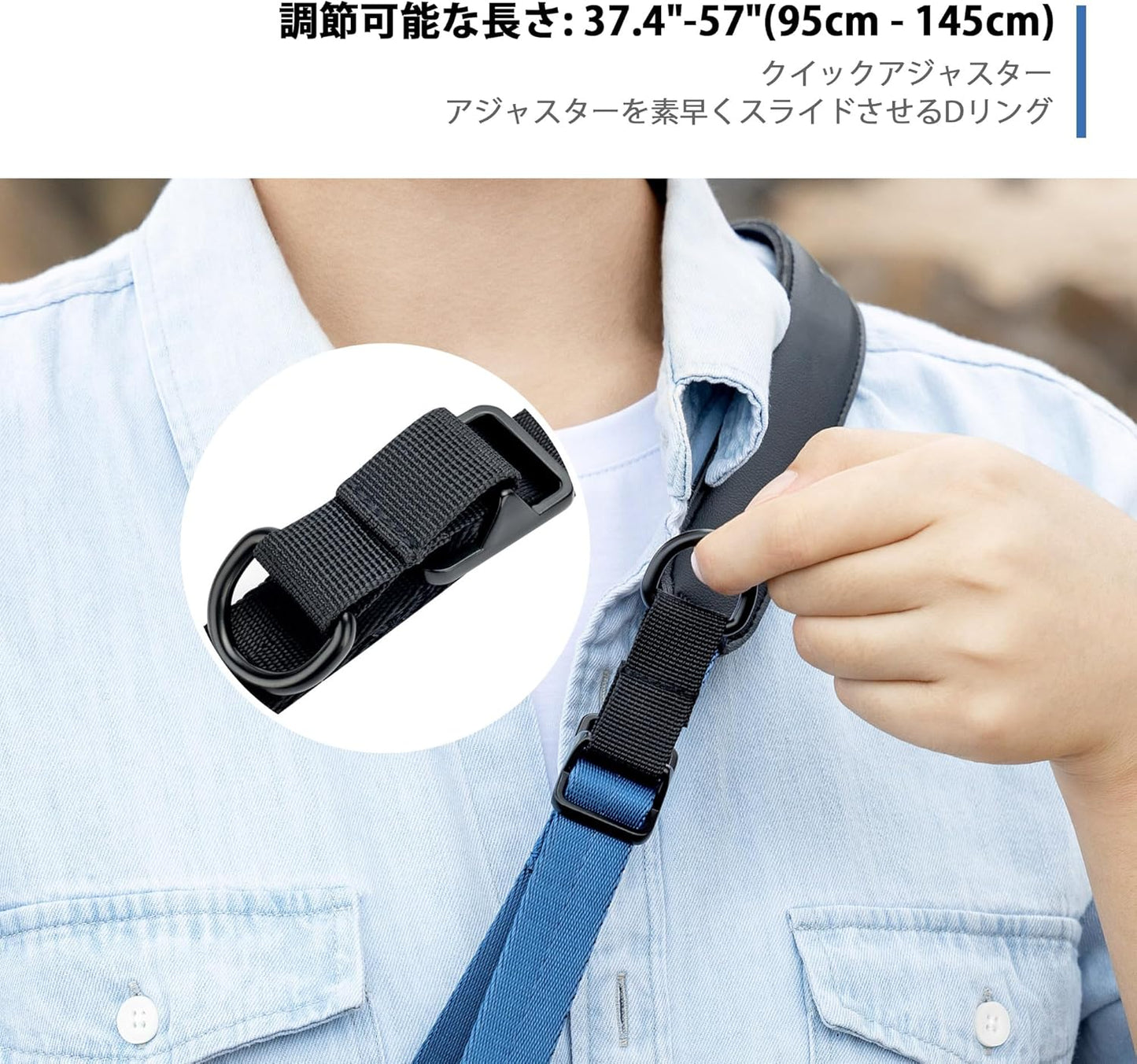 [JJC] Camera Neck Strap Shoulder Strap Camera Strap Fujifilm X100VI Panasonic GH7 Sony ZV-E10 II A7C II ZV-E1 FX30 A6700 A6600 A6500 A6400 A6300 A7RV A7IV A7III A7R A7S A7C A7R II iii mirrorless small