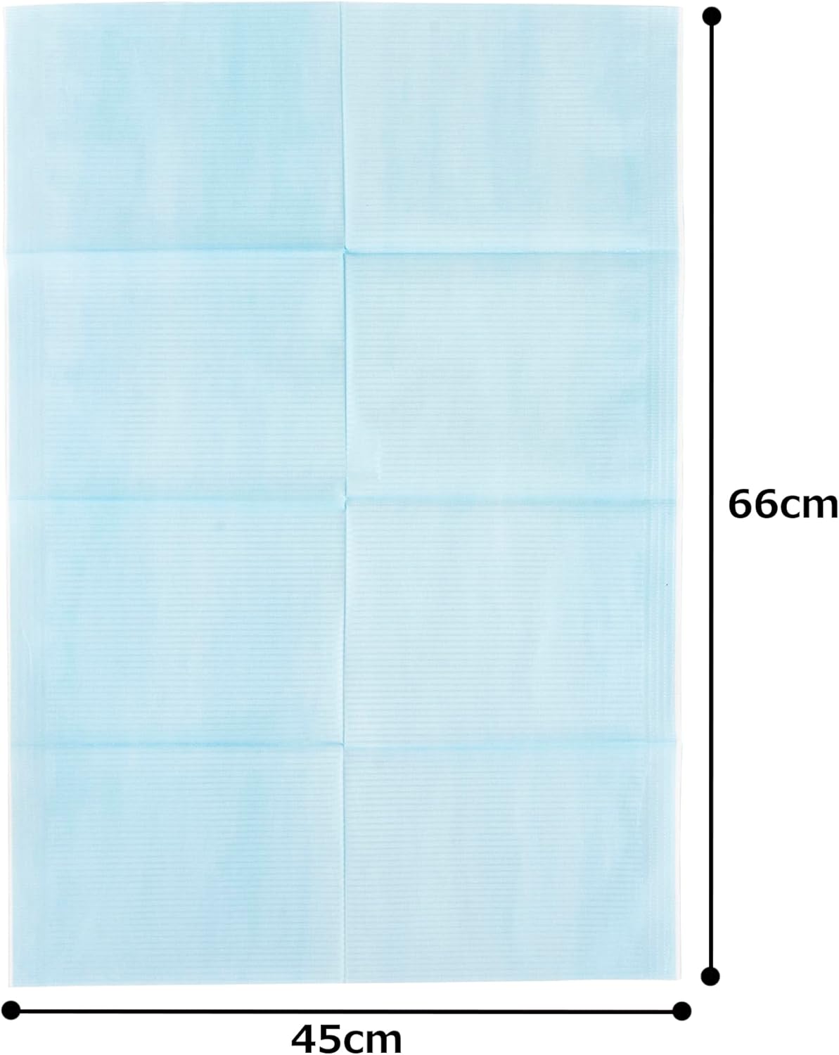 Amorclay Disposable Diaper Changing Sheets, Blue, Height 17.7 x Width 26.0 inches (45 x 66 cm), Pack of 50