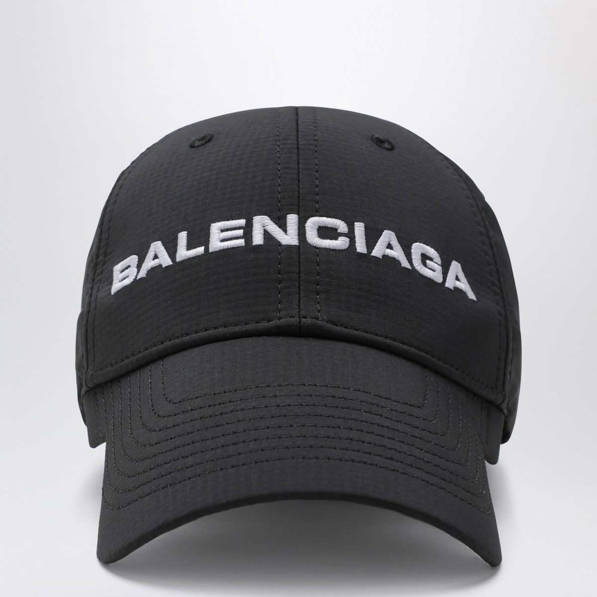 Balenciaga バレンシアガブラック/ホワイトロゴ野球帽 - Image 4