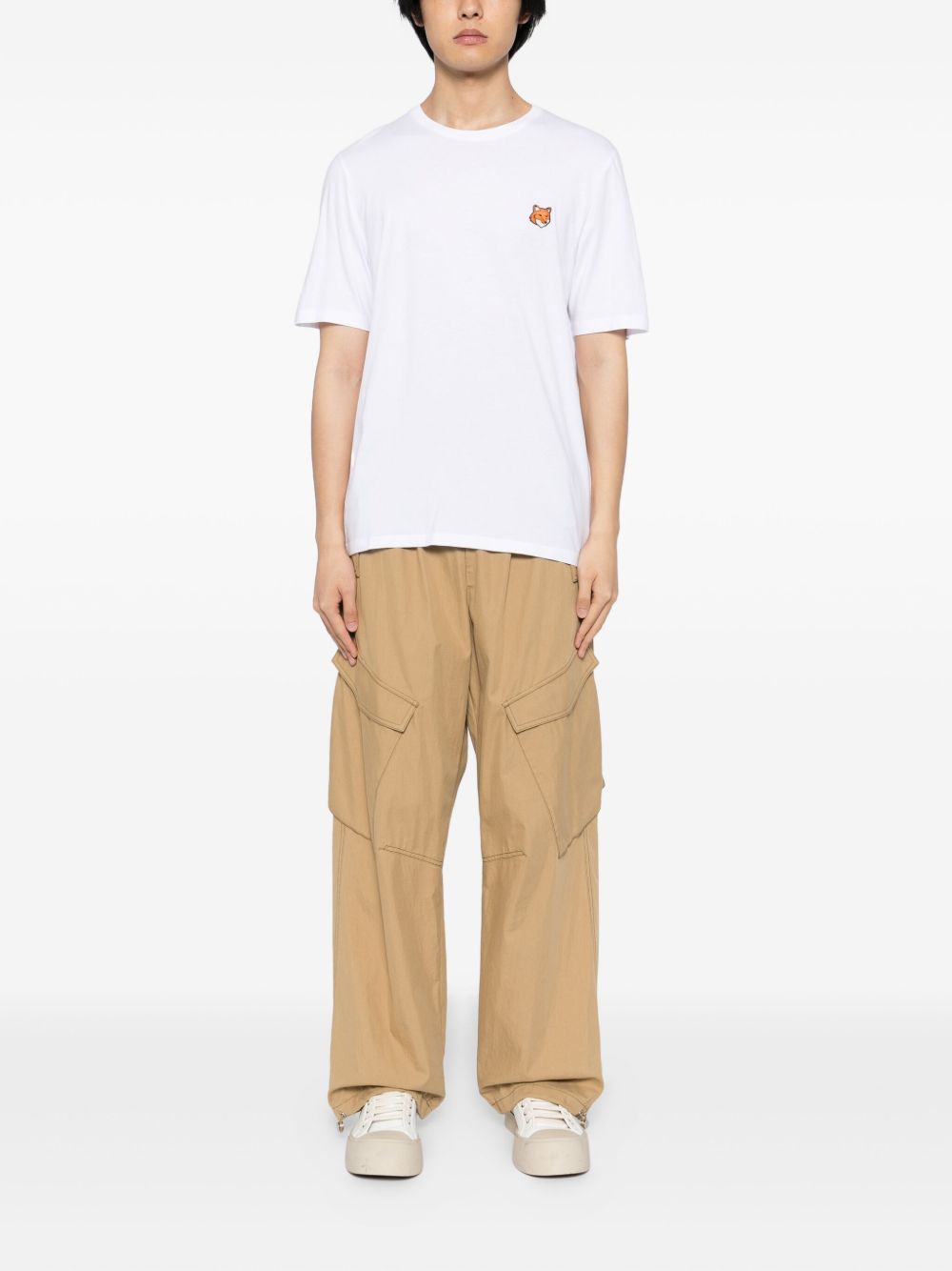 Maison メゾンキツネ 'フォックスヘッドコットンTシャツ - Image 4