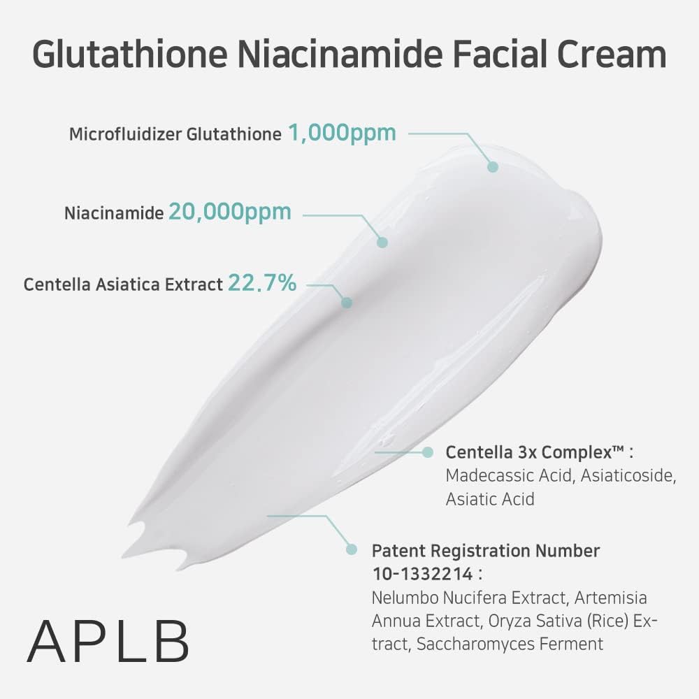 APLB Official Glutathione Niacinamide Facial Cream 2.9 fl oz (55 ml)
