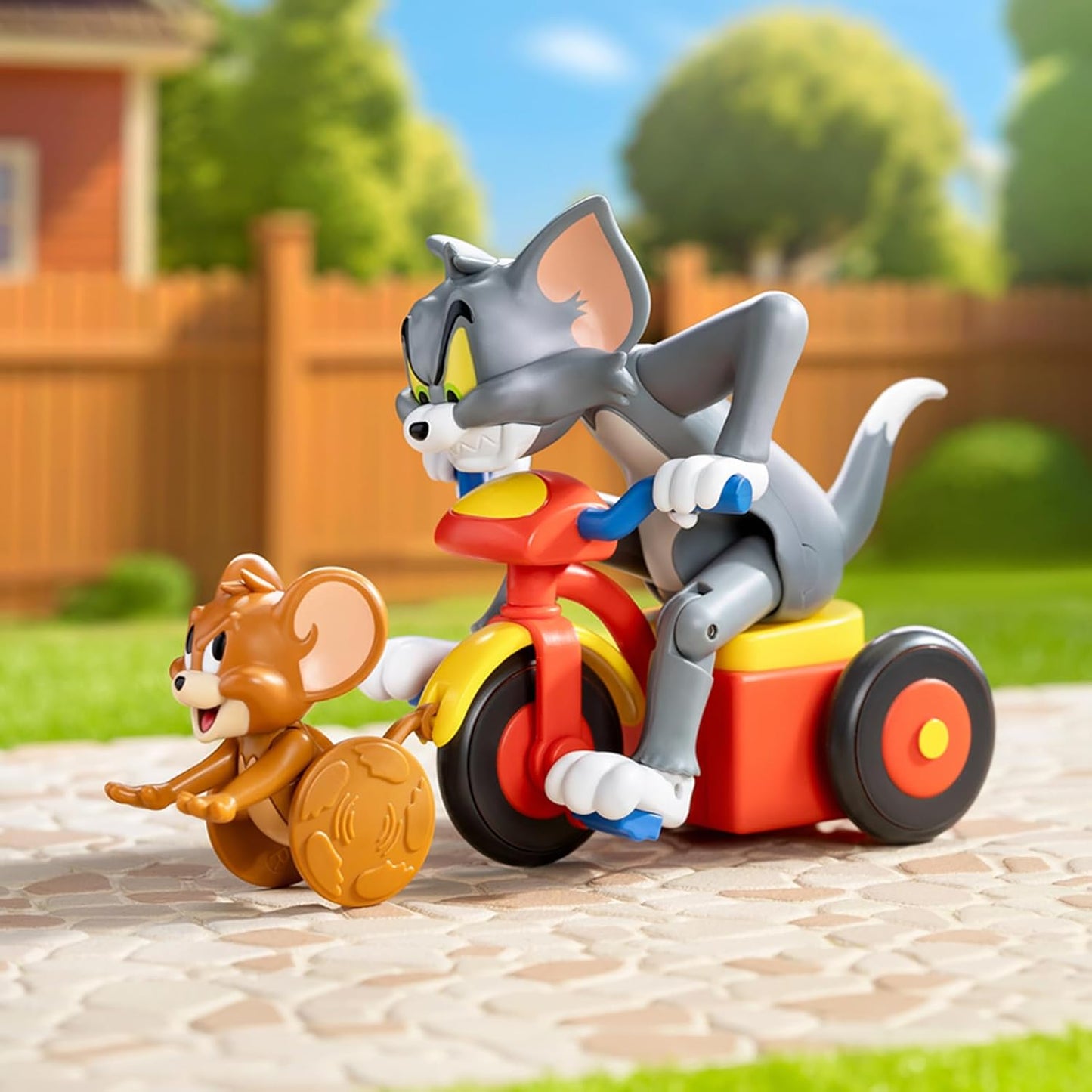 52TOYS x TOM and JERRY Poor TOM Series Movable Blind Box Spring Toy, Blind Box Trading Figure, Collectible Figure, Painted Toy Toy Toy for Cartoon Fans Kids Collectors Birthday Christmas Gift (1