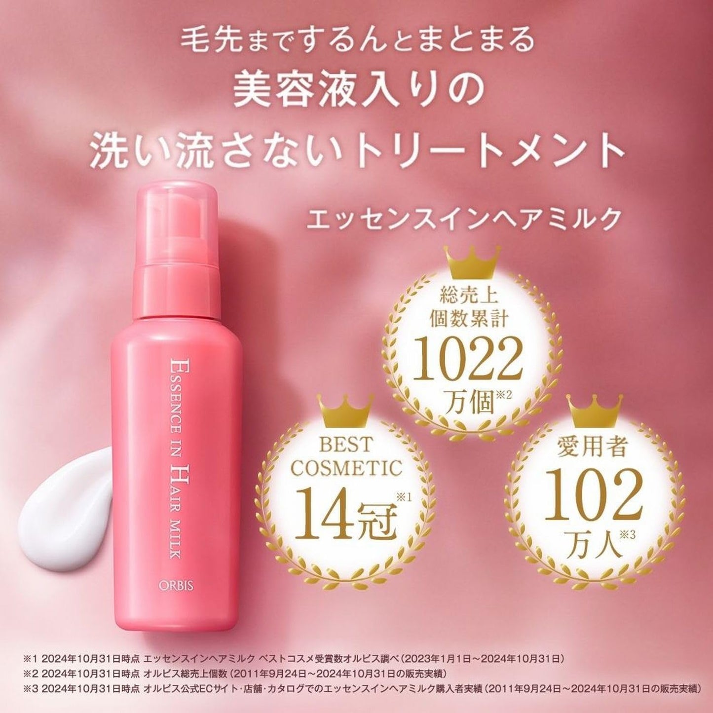 Orbis 3 Piece Set Sanrio Characters Limited Collaboration Design (Hair Milk/Hair Water/Hair Mask) Hair Treatment