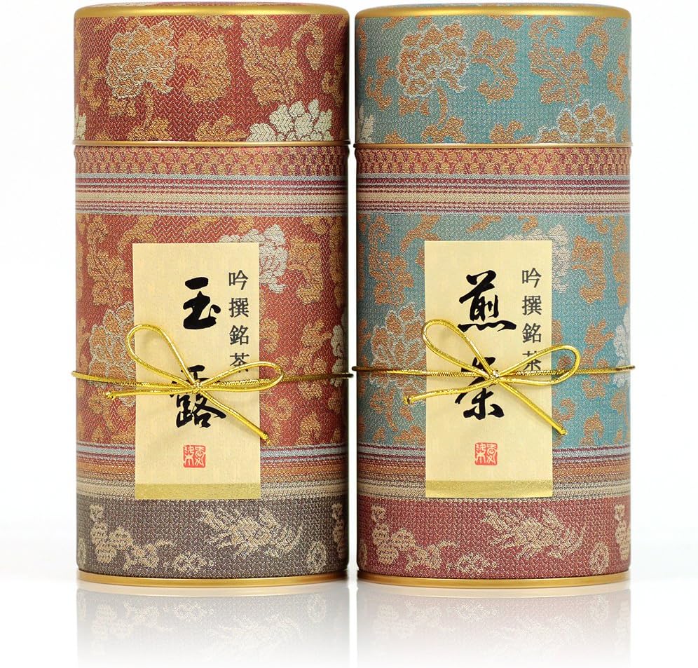 Kyoto Rikyuen Tea Gyokuro・Sencha Assortment Gyokuro 80g Sencha 80g Tea Gift Set Domestic Tea Leaves Kyo Nishijin-302 MG-302