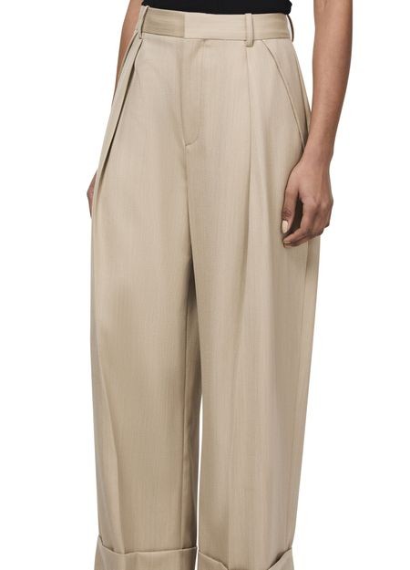 VICTORIA BECKHAM ワイドレッグ ターンアップ パンツ - Image 4