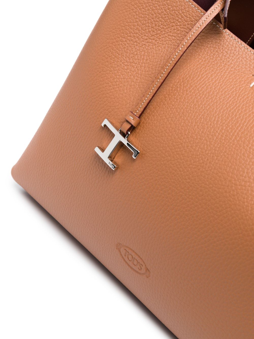 Tods トッド 'S ミディアムレザーショッピングバッグ - Image 4