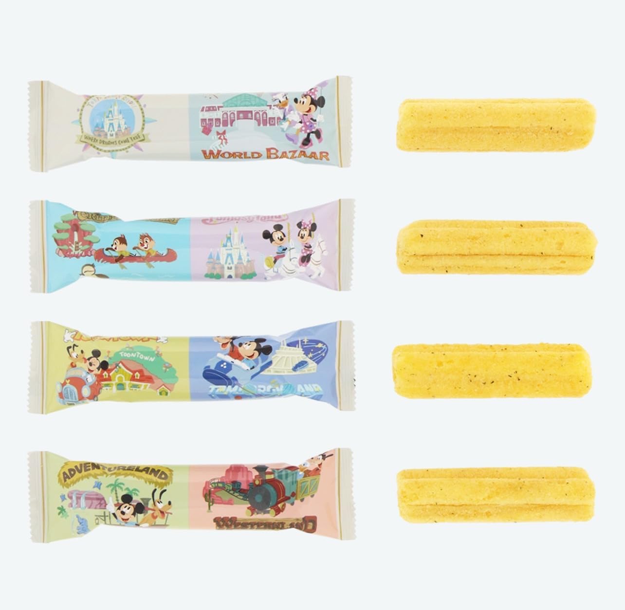 Tokyo Disney Resort Exclusive Mickey & Friends Cone Snack, "Maps and Icons That Mickey Are Going Around Happily" Makes Everyday Life Fun TDR TokyoDisneyResort Popular Sweets Souvenir Disney Goods