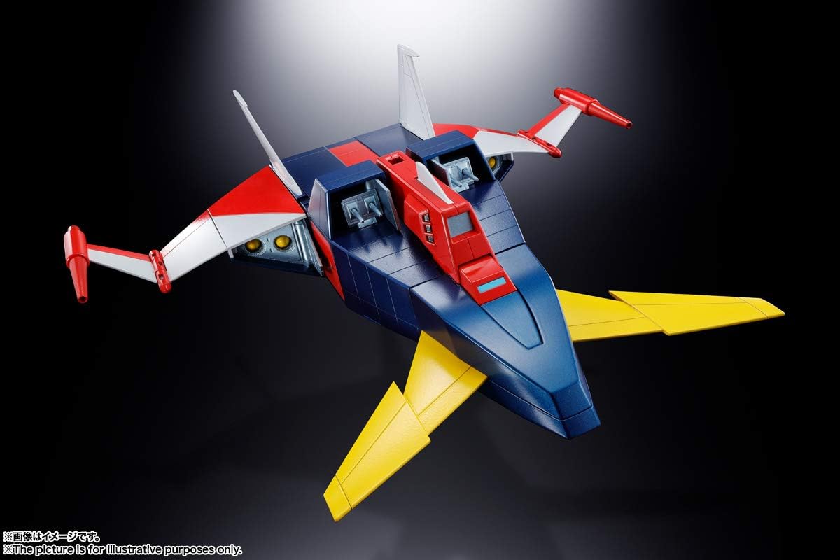 TAMASHII NATIONS Soul of Chogokin GX-66R Invincible Robo Trider G7 Action Figure, Approx. 9.4 inches (240 mm); ABS, PVC & Die Cast; Pre-painted
