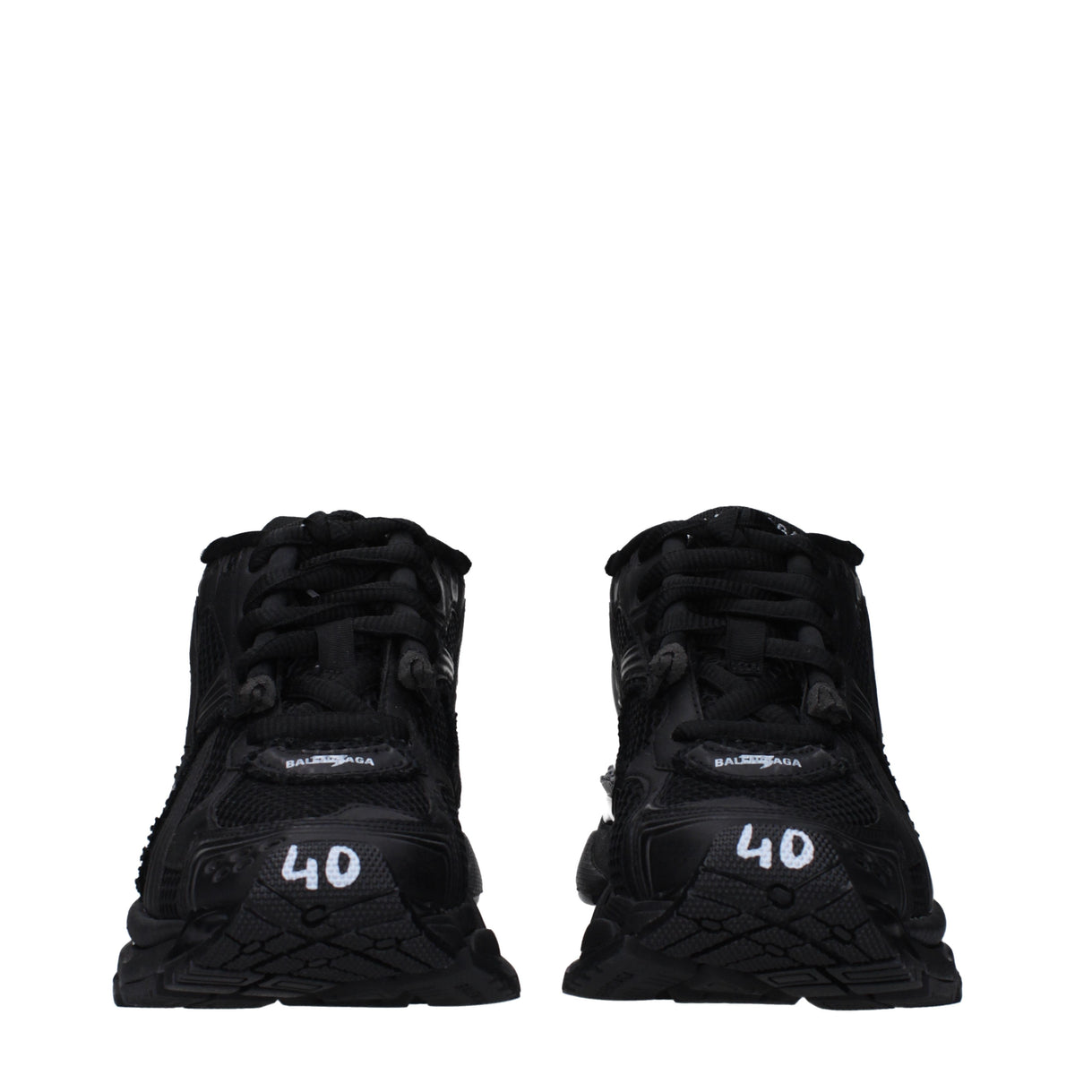 Balenciaga バレンシアガスニーカーランナーマンファブリックブラック - Image 4