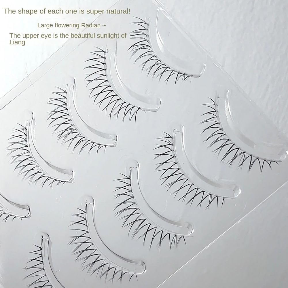 5 Pairs Natural Extra Fine V Shaped False Eyelashes Big Eye Effect Eye Makeup Eyelash Extensions Thin Long False Eyelashes
