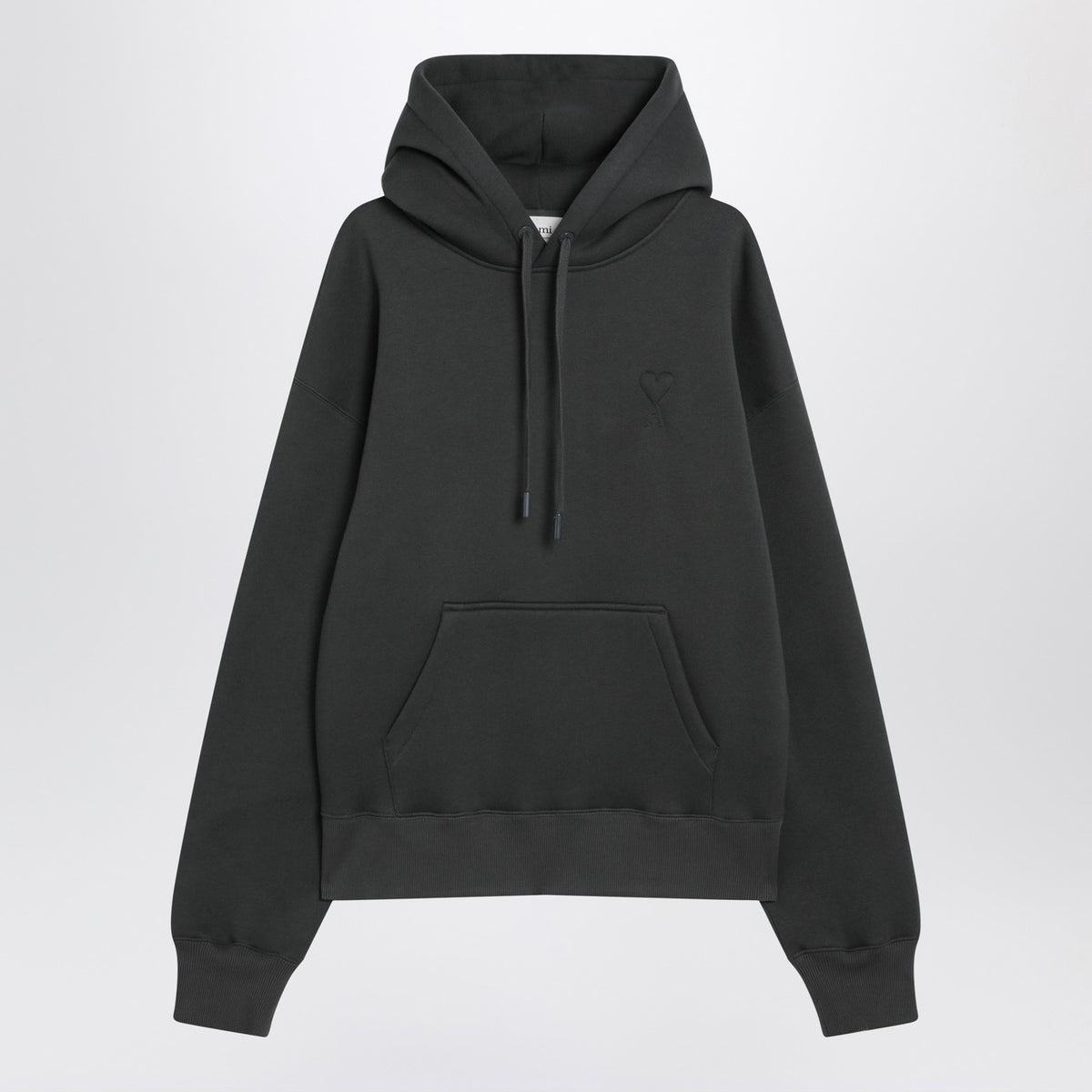 Ami Ami Paris Charcoal Grey Ami De Coeurスウェットシャツ - Image 4