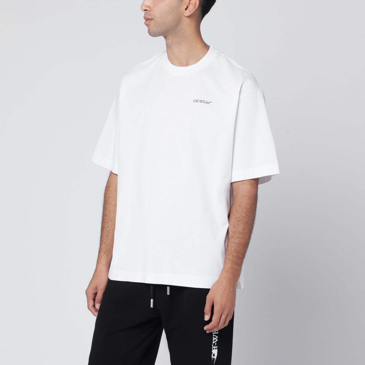 Off Off White™ White Half Arrow Skate Logo T Shirt - Image 4
