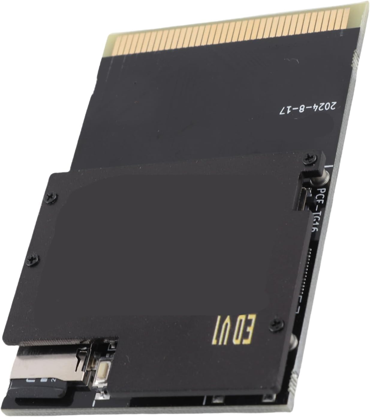 Game Cartridge with 1000 in 1 Game for Wuyuzi PC Engine and TurboGrafx 16, Black Gold Flash Card with 8G Memory, Perfect Gift for Retro Fans