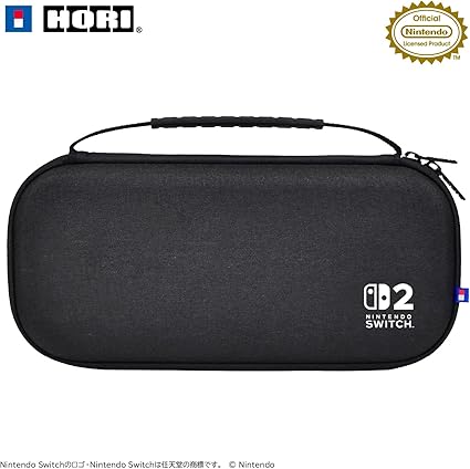 【任天堂ライセンス商品】スリムハードポーチ プラス for Nintendo Switch™ 2 ブラック【Switch2専用】