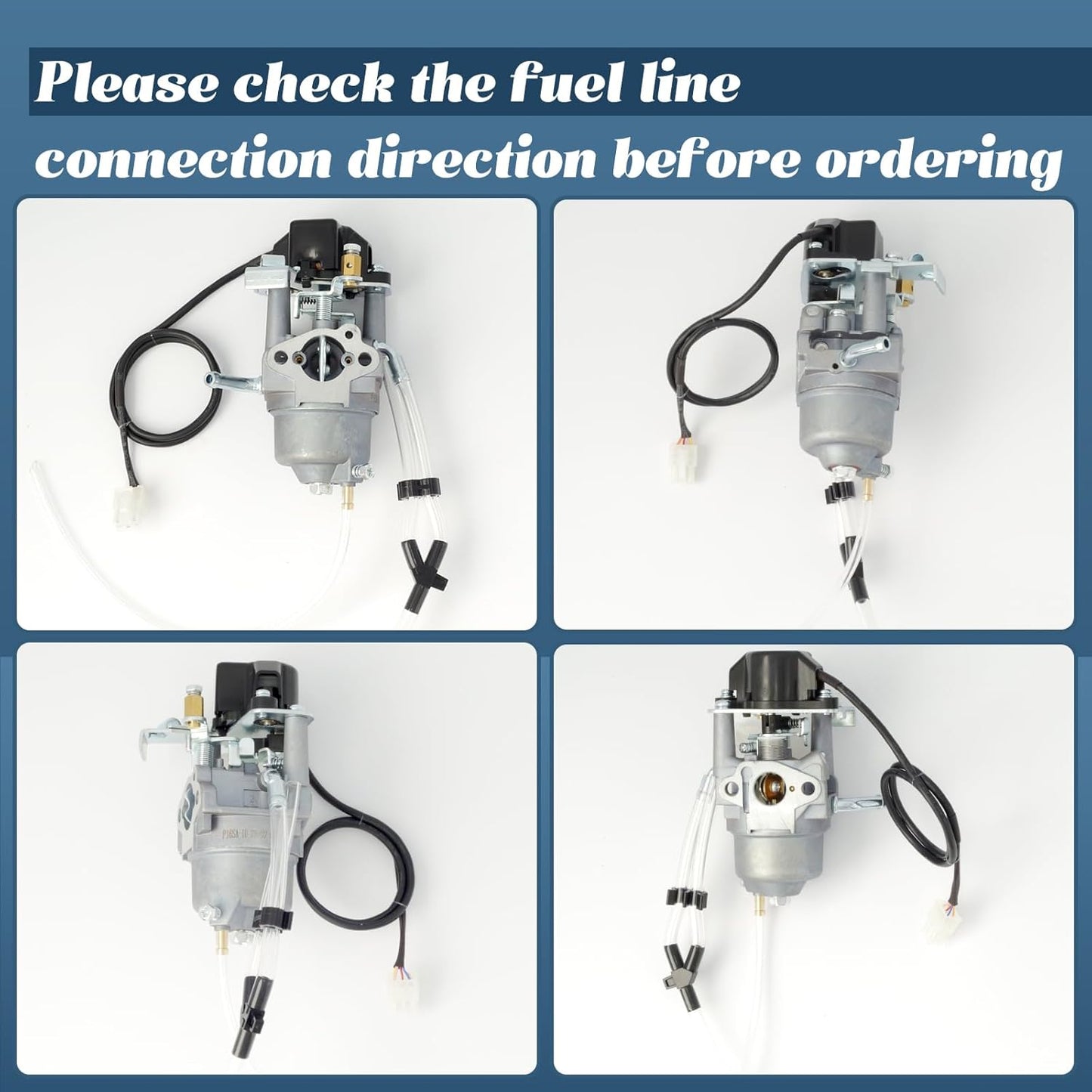 インバーター発電機キャブレター 燃料ラインとガスケットの交換用 Champion Predator Firman ETQ Ryobi 2000 2300ワット Huayi P16D-1