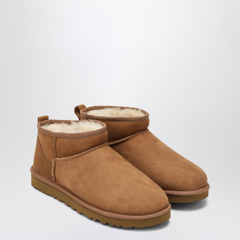 Ugg Ugg Classic Ultra Mini Ankle Boots In Chestnut - Image 4