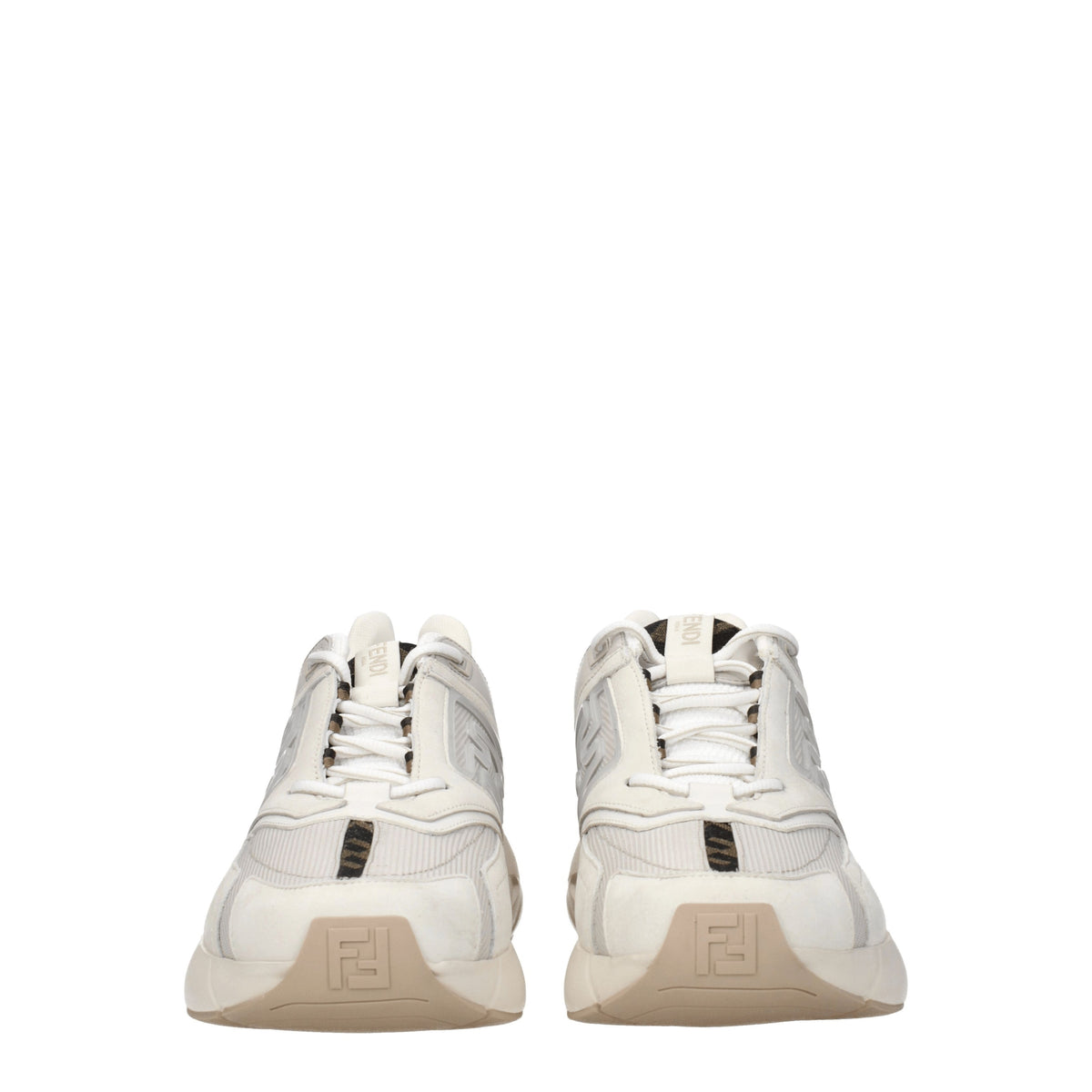 Fendi フェンディスニーカーより速いマン生地ベージュ/アイス - Image 4
