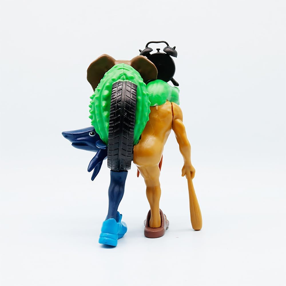 TungTungSahur Figure, Tundung Tungsahur Character, Torararello, Lili, Larila, Brainrot, Toy, Doll, Horror Game, Goods Set (C)