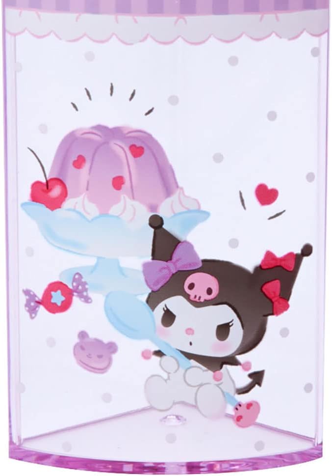 Sanrio 213179 Sanrio Kuromi Pen Stand, Purple, Plastic, Kuromi, 360 Degree Rotation, Pen Stand, Pen Holder, Cosmetics, Makeup Brushes, Tulle, Pet Character