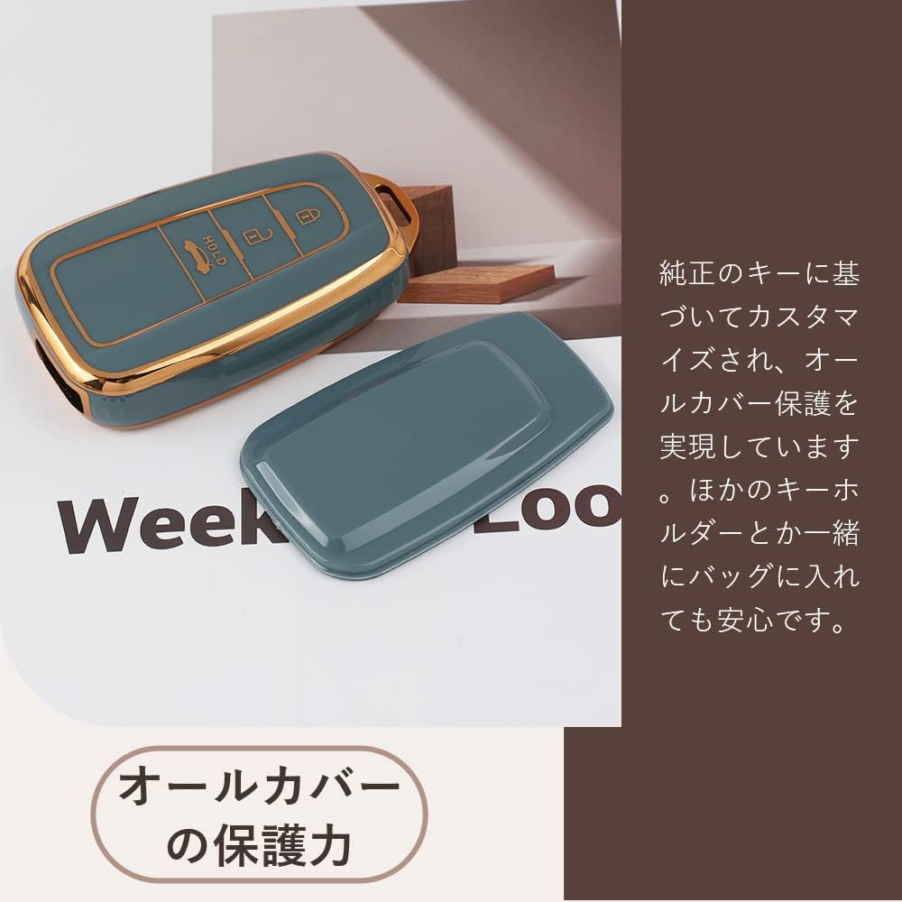 Key Cover, 3 Buttons, C-HR, New Model Prius, 50 Series, Camry, 70 Series, Corolla Sports, Corolla Sedan Crown, RAV4, 50 Series, Mirai, Key Holder, Smart Key Case, For Toyota, Accessories, Key