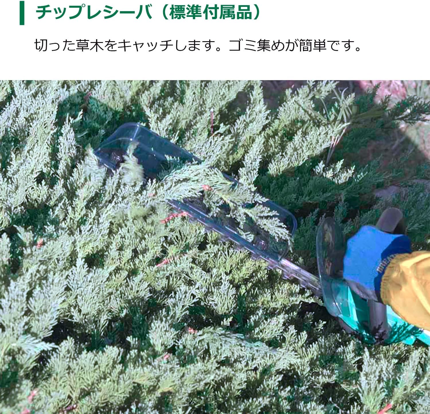 HiKOKI CH1835DA(NN) 18 V Rechargeable Hedge Trimmer, Trimming Width: 13.8 inches (350 mm), Cutting Diameter: 0.6 inches (15 mm), Storage Battery and Charger Sold Separately