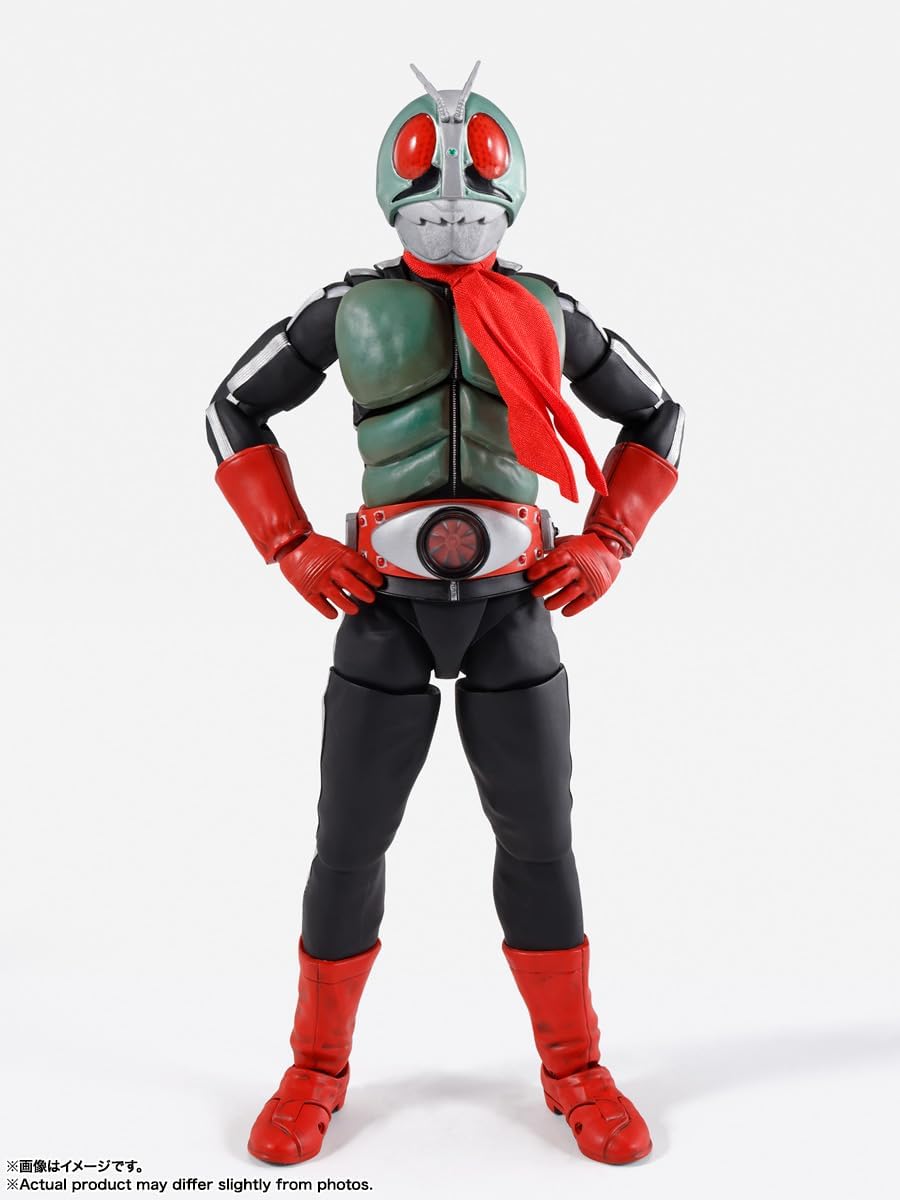 TAMASHII NATIONS S.H. Figuarts Kamen Rider New No. 2 Glorious Showa Rider Edition, Approx. 5.7 inches (145 mm), PVC & ABS & Fabric, Pre-painted Action Figure