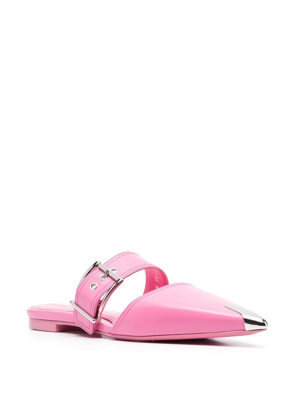 Alexander McQueen アレクサンダーMCクイーンは革のラバを屈みました - Image 4