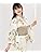 Kyoetsu Girls Yukata Set, E; Changed Weaving, 3-5 Piece Set (Yukata, Waistband, Geta Clogs, Waist Straps) for Girls, Junior