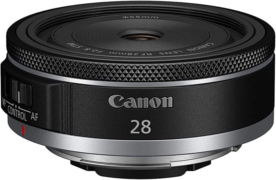 Canon RF28mm F2.8 STM Lens RF Mount Wide Angle for Full Frame Cameras - Black