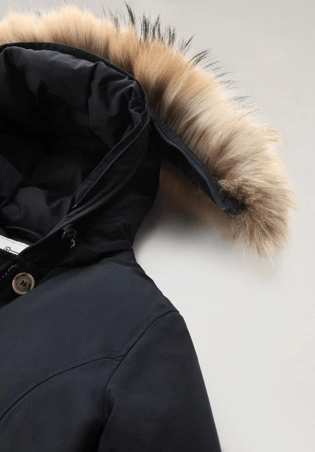 Woolrich ウールリッチパーカアークティックレディースコットンブルー/ネイビーダーク - Image 4