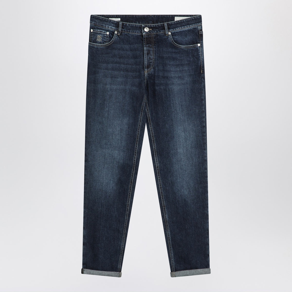 Brunello Brunello Cucinelli Dark Blue Jeansが効果を洗った - Image 4