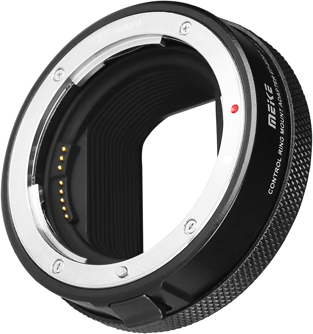 Meike MK-EFTR-B Canon EF/EF-S Lens to RF Mount Camera Auto Focus Lens Adapter with Control Ring for Canon EF/EF-S Lens to Canon EOS R RP R5 R6 R7 R10 C70