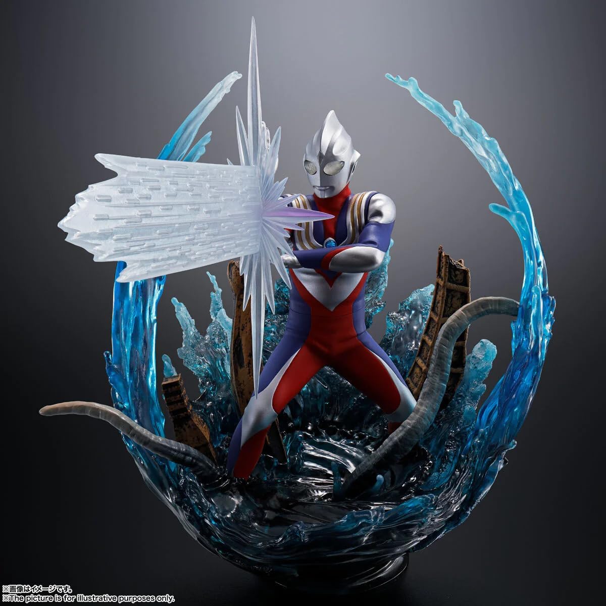 TAMASHII NATIONS Figuarts ZERO [Super Battle] Ultraman Tiga Multi-Type Approx. 7.5 inches (190 mm), PVC & ABS, Painted Complete Figure BAS63247