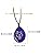 [Wantongshangmao] Castle in the Sky Laputa Necklace Pendant Accessory West Tower Puzzle Necklace Pendant Long Chain Blue Glass Anime Goods Cosplay Accessory Simple Flower (B) [Parallel import goods]