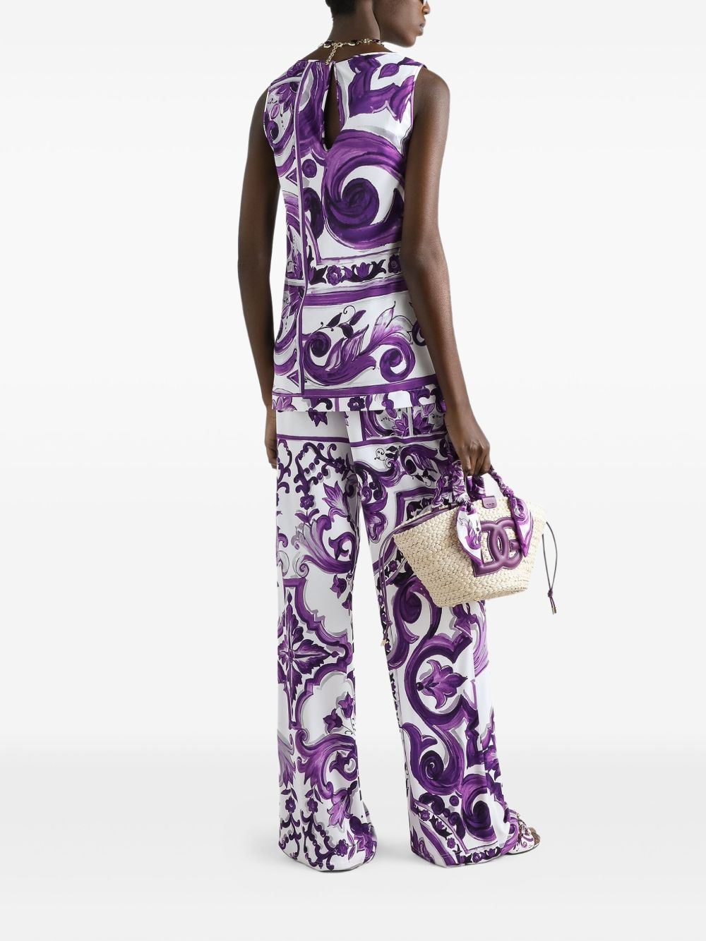 Dolce  Gabbana ドルチェ＆ガッバーナマイオリック版プリントタンクトップ - Image 4