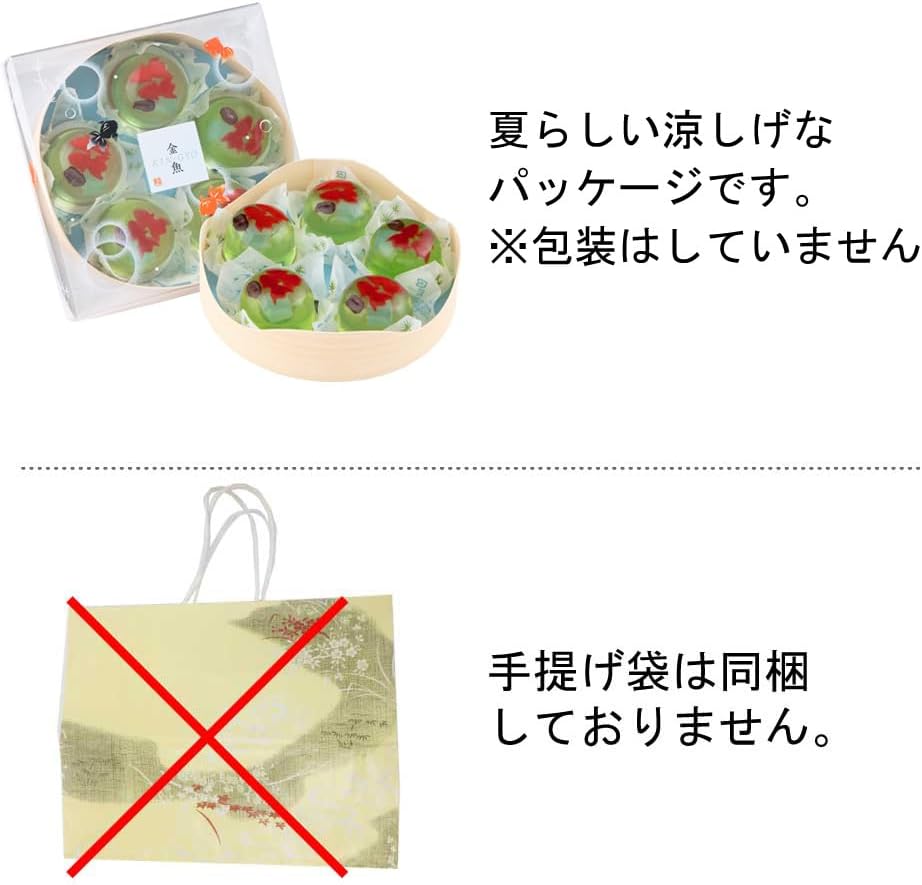 Soya Genkichihouan Goldfish, Pack of 5 (Gift, Souvenir, Sweets, Jelly, Jelly)