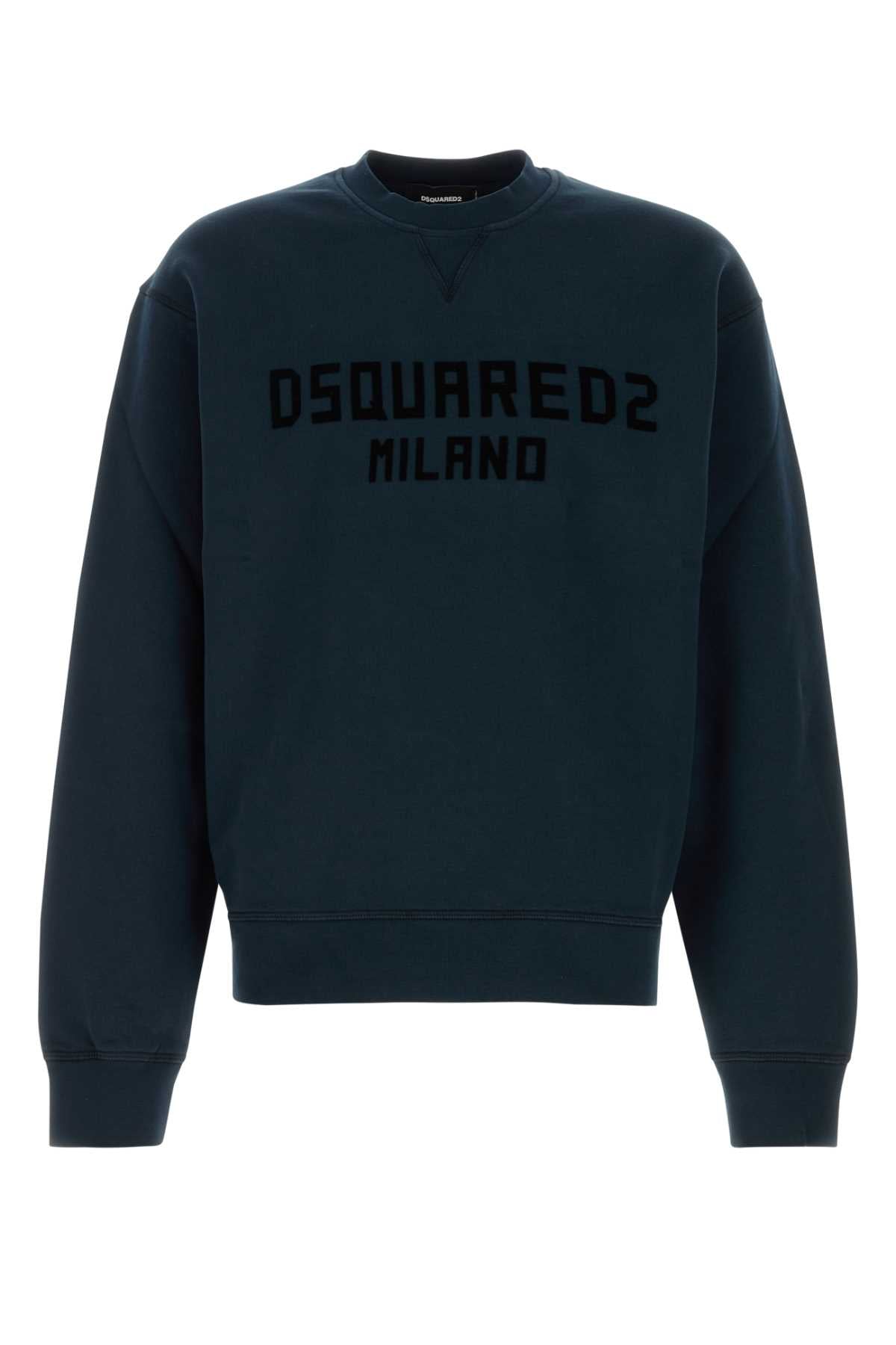 Dsquared2 ディースクエアード ミッドナイトブルー コットン スウェットシャツ - Image 4