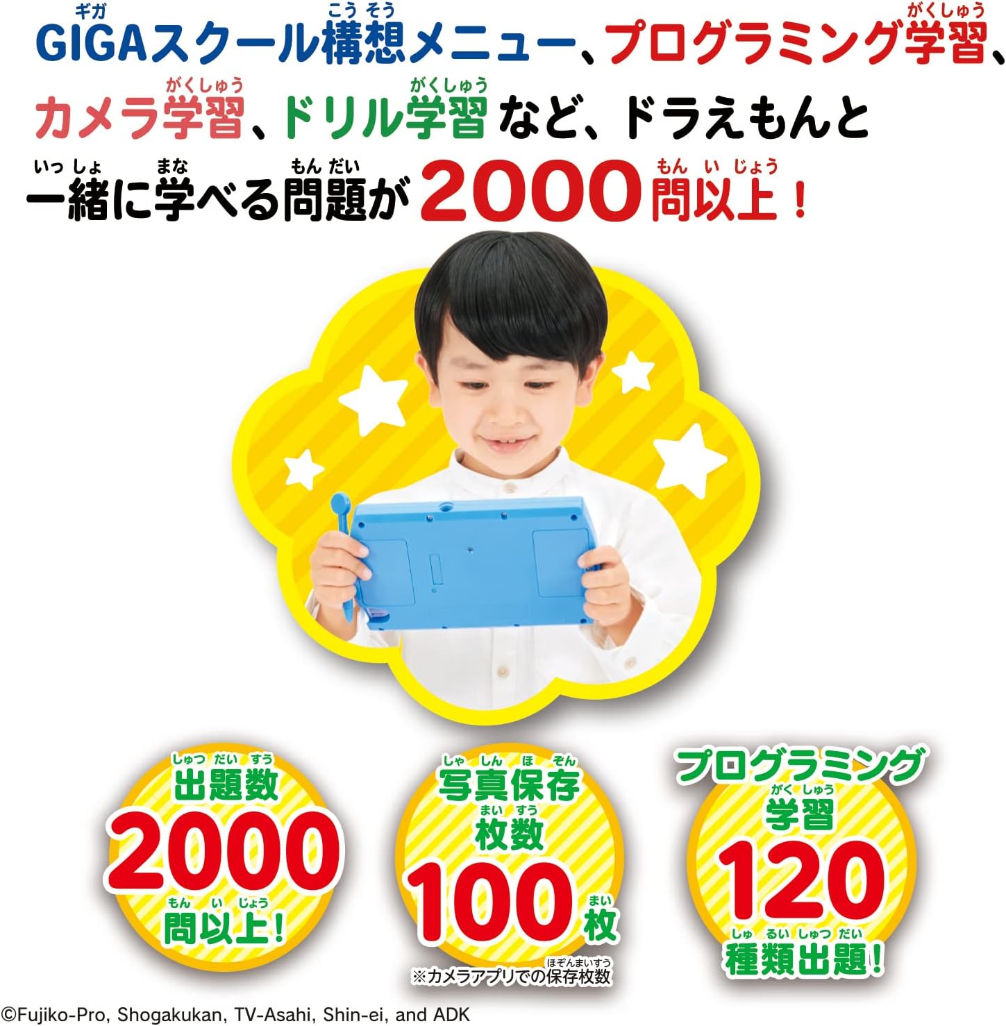 Learn camera operation and programming! The Doraemon GIGA Pad.