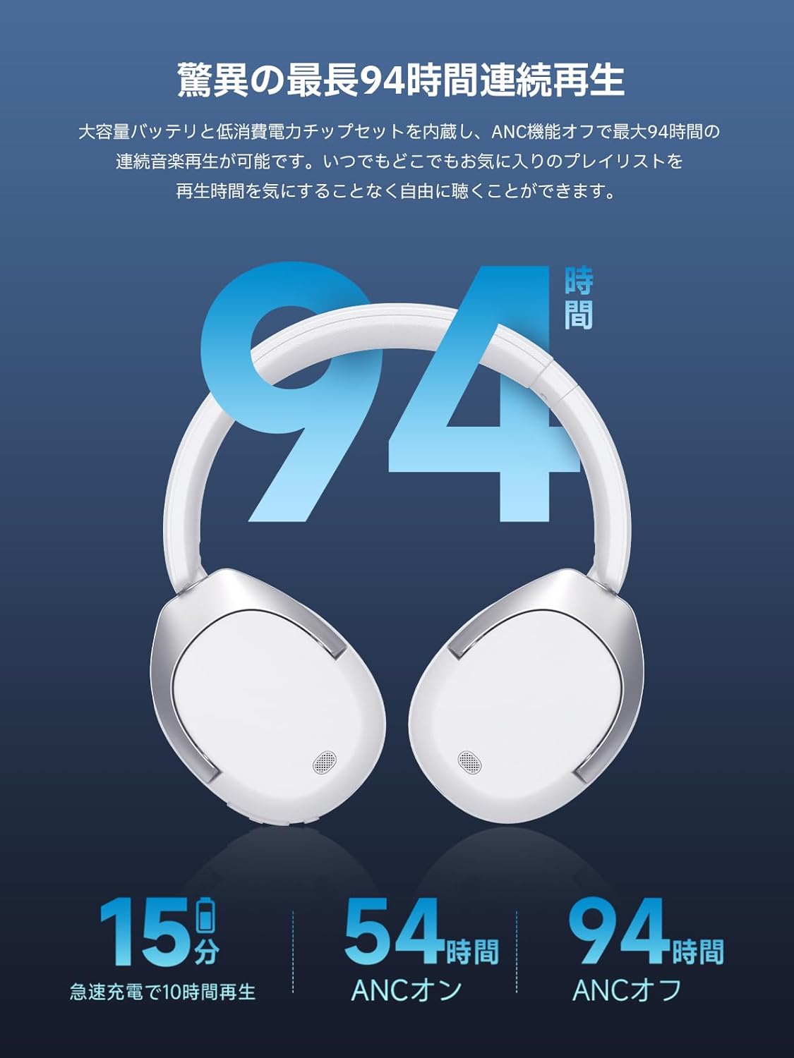 【VGP 2024 Award】Edifier W830NB Wireless Headphones, Noise Canceling Bluetooth 5.4, Hi-Res/LDAC, Max 94 Hours Playback, Multi-Point, High-Performance Mic, Spatial Audio, Ambient Sound, Soft Call