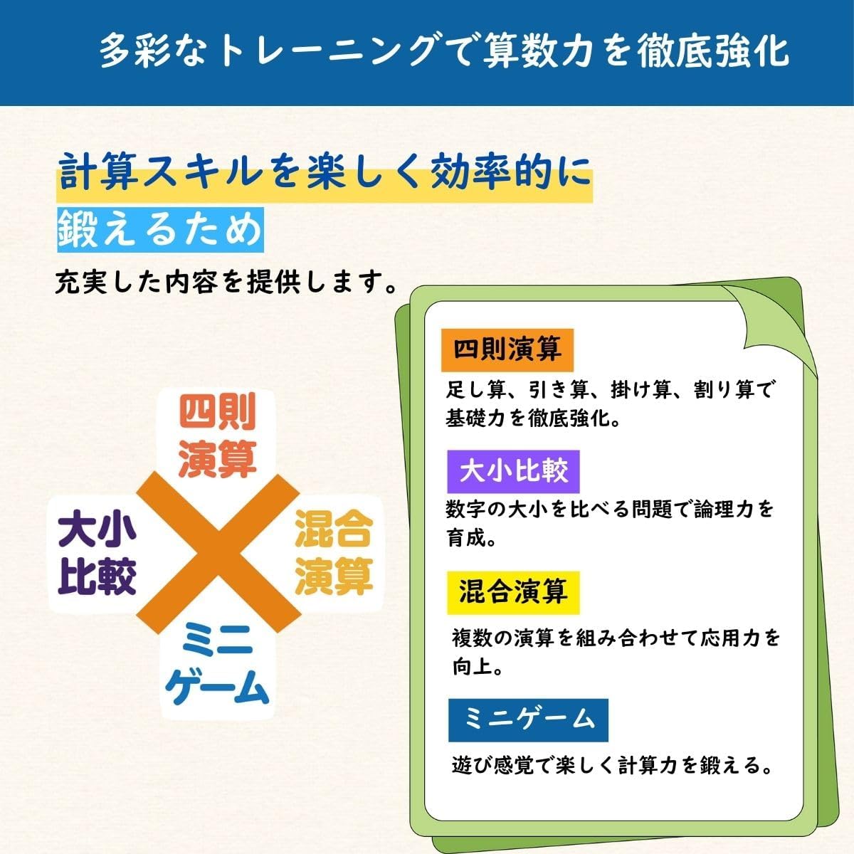 TOKAIZ Masepoke Anzan Drill Four Operations Calculator for Elementary School Students, Multiplication Tables, Mental Arithmetic Practice, Calculation Drill, Multiplication, Division, Addition