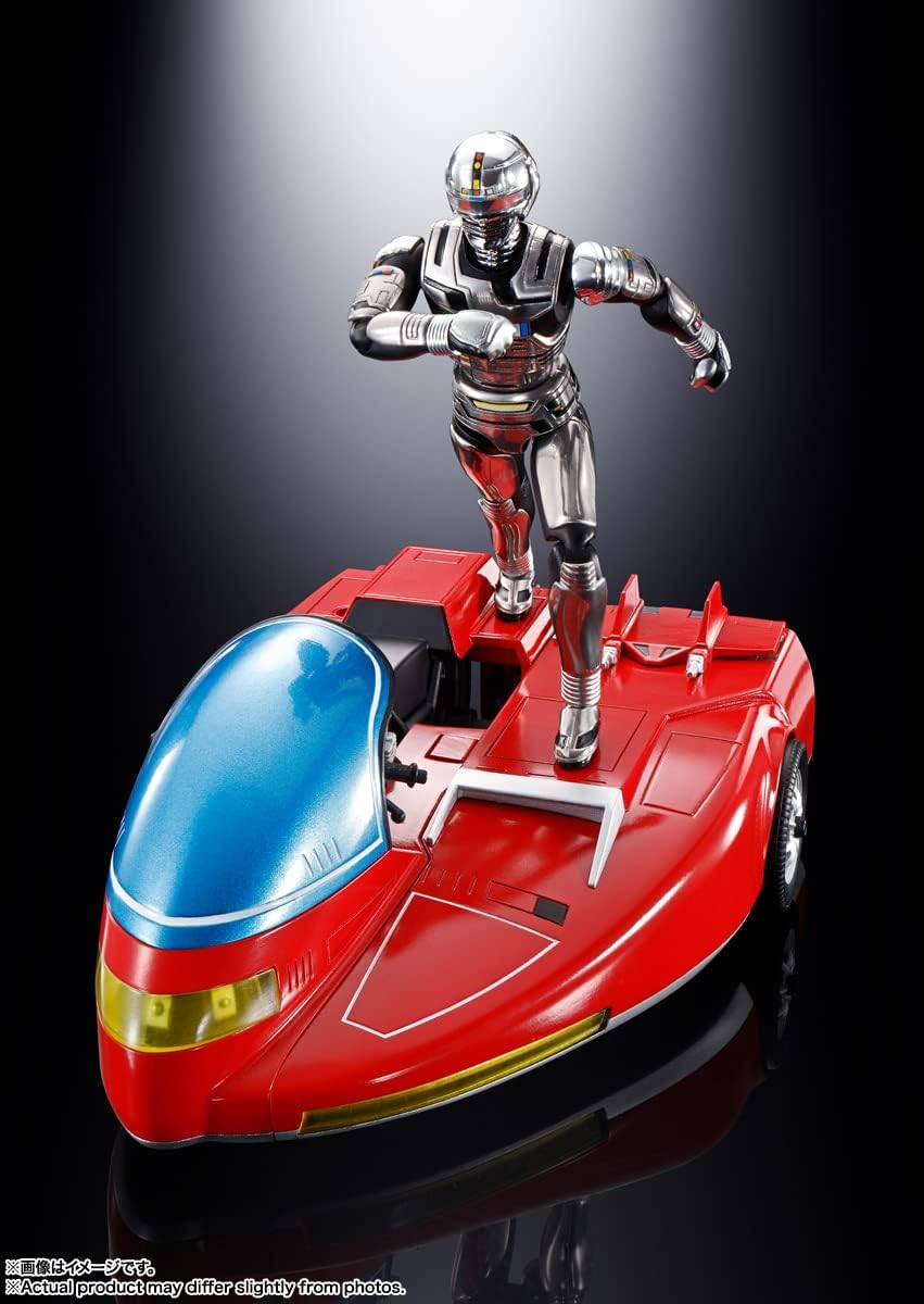 TAMASHII NATIONS Super Alloy Space Sheriff Gavan & Cybarian, Approximately 100mm & 140mm (3.9 & 5.5 inches), Die-cast & ABS Pre-painted Action Figure