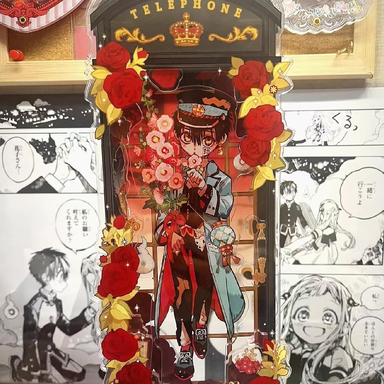 Shoujo Hanako-kun Acrylic Stand, Set of 2, 3.9 inches (10 cm), Hanako-kun Yahiro Ninya, Goods, Acsta, With Base, Anime, Character, Cute, Figurine, Decoration, Birthday Gift, Collection (Set of 2)