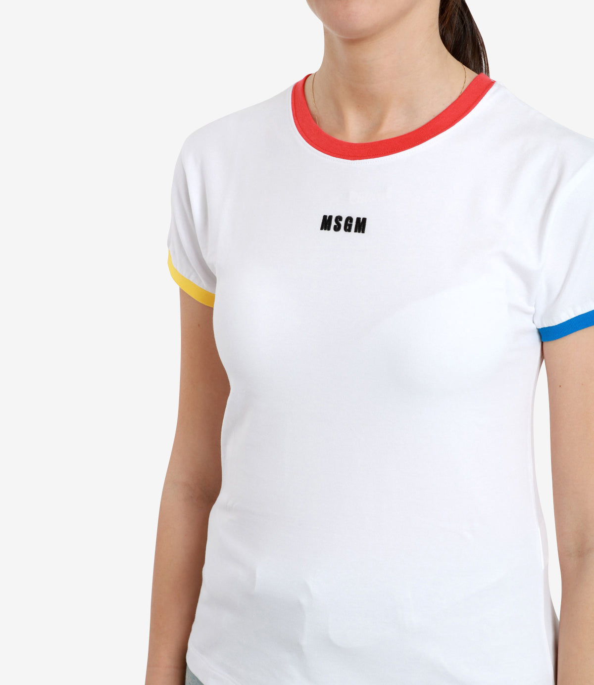Msgm MSGM Tシャツとポロスホワイト - Image 5