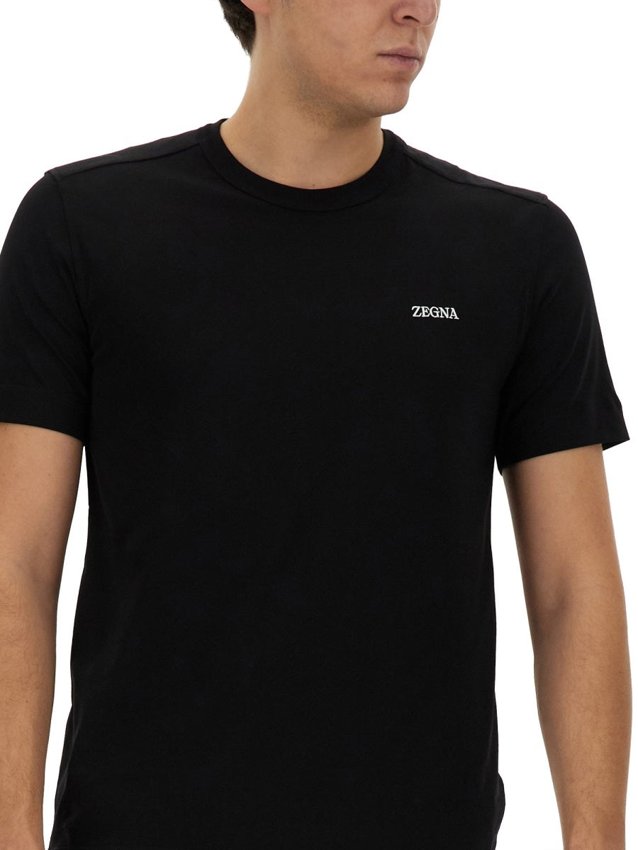 Zegna ロゴ付きのゼンナTシャツ - Image 5