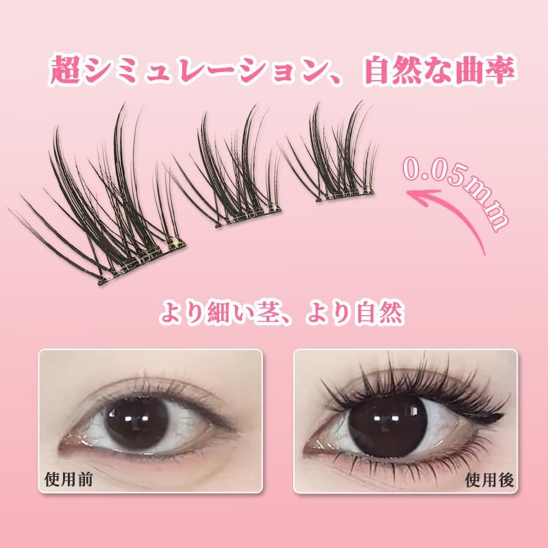 Sweet Night False Eyelashes, Black Color, Fans Spread, Fluffy, 3D, Lightweight, Reusable, Create a Bright Impression (02-Sun)