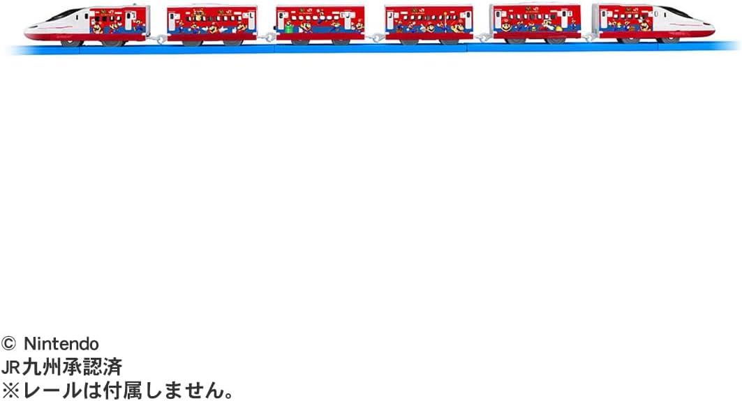 Takara Tomy Plarail JR Kyushu Super Mario Train Nishikyushu Shinkansen Kamome Train, Train Toy, For Ages 3 and Up
